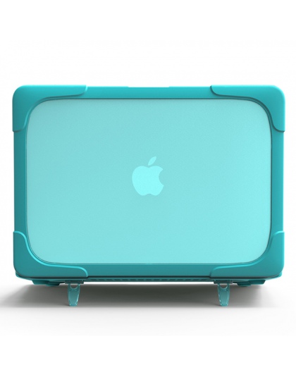 Nowa, odporna na wstrząsy przypadku z składany stojak dla Macbook Air 13 Pro 13 obudowa odporna na wstrząsy pasek dotykowy A1369