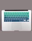 2016 kolor gradientu silikonowe francuski AZERTY klawiatura skóry pokrywa film dla Macbook Pro 13 "15" 17 "Air 13 "imac bezprzew