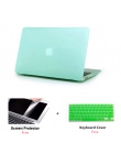 Matowy etui na laptopa + folia ochronna ekranu (prezent) + osłona klawiatury (prezent) dla Apple Macbook Pro Retina Air pasek do