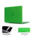 Matowy etui na laptopa + folia ochronna ekranu (prezent) + osłona klawiatury (prezent) dla Apple Macbook Pro Retina Air pasek do