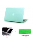 Matowy etui na laptopa + folia ochronna ekranu (prezent) + osłona klawiatury (prezent) dla Apple Macbook Pro Retina Air pasek do