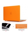 Matowy etui na laptopa + folia ochronna ekranu (prezent) + osłona klawiatury (prezent) dla Apple Macbook Pro Retina Air pasek do