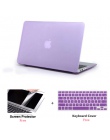 Matowy etui na laptopa + folia ochronna ekranu (prezent) + osłona klawiatury (prezent) dla Apple Macbook Pro Retina Air pasek do