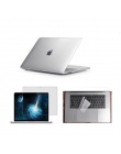 Matowy etui na laptopa + folia ochronna ekranu (prezent) + osłona klawiatury (prezent) dla Apple Macbook Pro Retina Air pasek do