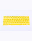 Kolorowe folia na klawiaturę do macbook pro 13 nie dotykowy bar 12 hiszpański ue silikonowa osłona klawiatury skóry pokrywa foli