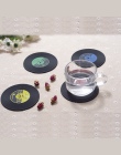 6 sztuk/zestaw domu tabeli puchar mata kreatywny wystrój kawy napoje podkładka zastawa stołowa przędzenia Retro winylu rekord CD