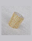 10 sztuk 8 rzędy złoty srebrne wesele ślub wesele pierścienie na serwetki DiamondTable akcesoria do dekoracji łuk pokrywy DIY de