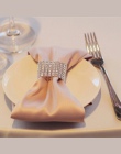 10 sztuk/partia diament pierścienie na serwetki na serwetki weselne Rhinestone Chair Sashes bankiet obiad boże narodzenie dekora