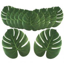 Piękne ozdobne dekoracyjne podstawki pod kubek talerz liście monstery zielone modne awangardowe