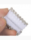 10 sztuk diamentowe pierścienie na serwetki Rhinestone serwetka posiadacze dekoracje na bankiet przyjęcie weselne stół obiadowy 