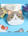 1 Pc kot kreskówka podstawki podkładka silikonowa poduszka kubek naczynia kubek herbaty podstawka pod kubek Mat kreatywny grubsz