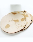 1 sztuk zwierząt kot lisa pies Deer drewniany kubek Coaster izolowane cieplnie Pad podkładka Tablemat stół mata wystrój domu