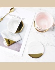 Luksusowe marmuru ceramiczny podkładka Coaster maty podkładki na kubek wina pić kubek do kawy dekoracja stołu akcesoria kuchenne