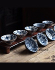 1 sztuk!! WIZAMONY niebieski i biały chiński herbaty porcelany miska filiżanka herbaty zestaw ceramiczny Atique glazury do herba