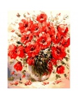 BAISITE DIY oprawione obraz olejny numerów kwiaty zdjęcia na płótnie malarstwo ścienne do salonu ozdoby do dekoracji wnętrz Y506