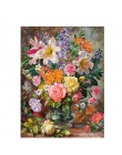 BAISITE DIY oprawione obraz olejny numerów kwiaty zdjęcia na płótnie malarstwo ścienne do salonu ozdoby do dekoracji wnętrz Y506