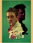 Klasyczny film Fight Club/Pulp Fiction/błyszczące/Kill Bill plakat w stylu Vintage plakat naklejki ścienne do salonu Home dekora