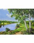 CHUNXIA oprawione obraz DIY według numerów krajobraz akrylowe malarstwo nowoczesne obraz ozdobny do salonu 40x50 cm RA3132