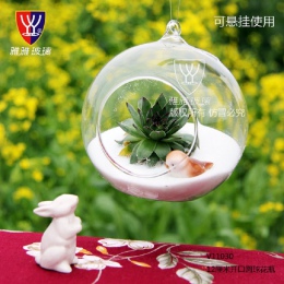 O. RoseLif marka szklana wisząca wazon Terrarium Ball Globe kształt jasne dekoracji domu pojemnik ślub Dercoration