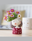 Miz kwiat dom ogród dekoracji domu sadzarka doniczka Cute Girl doniczka wazon pulpit Home Office akcesoria doniczka do Bonsai
