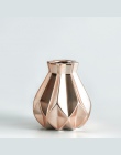 Europa krótkie Matt diament waza porcelanowa nowoczesne moda ceramiczny kwiat wazon studium pokoju Hallway Home dekoracje ślubne