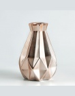 Europa krótkie Matt diament waza porcelanowa nowoczesne moda ceramiczny kwiat wazon studium pokoju Hallway Home dekoracje ślubne