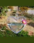 Jasne serce szkło szklana wisząca wazon butelka Terrarium kwiat ogród wystrój domu przezroczysty dom dekoracji sadzenia wazon