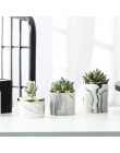 Nordic ceramiczne żelaza wazon sztuki wzór marmuru różowe złoto srebro blat zielona roślina doniczka biuro w domu wazony dekorac
