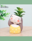 NooLim 4 sztuk/zestaw kwiat dziewczyna sadzarka do kwiatów europejski styl żywica soczyste rośliny sadzarka doniczka Mini Bonsai