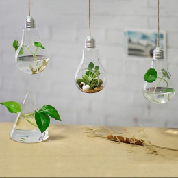 Lampy wiszące szklane wazon hydroponicznych wazony modne dekoracje do domu ozdoby rośliny kwiat strona główna decocr