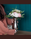 Chiński styl blat wazy nowoczesny minimalistyczny moda ozdoby rzemiosło dekoracyjne ze stali nierdzewnej wazon metalowy kwiat wa