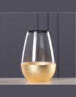 Europejskiej szklany wazon z złota folia figurki salon Decor złoty blat wazon rzemiosło gospodarstwa domowego ozdoba prezenty śl