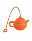 2019 nowe szczegóły dotyczące czajnik-kształt sitko do zaparzacza silikonowe torebkę liść filtr dyfuzor kolorowe napar herbaty L