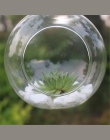 2017 nowy wyczyść okrągły szklana wisząca wazon butelka Terrarium kwiat dekoracje do przydomowego ogrodu 10 cm dekoracje ślubne 