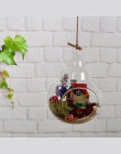 Elegancki aloesu Microlandschaft kwiaty wazon stojak uchwyt Terrarium pojemnik ściany szklana wisząca wazony ozdoba do domu ręko