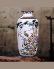Jingdezhen ceramiczne biurko wazon w stylu Vintage chiński tradycyjny zwierząt wazon wystrój domu gładka powierzchnia artykuły w