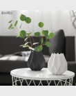 NOOLIM europy waza porcelanowa nowoczesne moda ceramiczny blat Origami kwiat wazon studium pokoju przedpokój Home dekoracje ślub