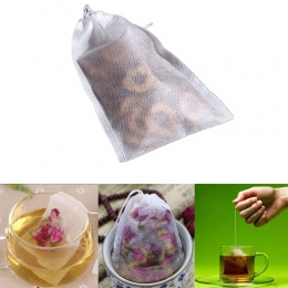 100 sztuk/partia herbaty torby 5x7 CM puste saszetka z troczkiem z sznurkiem uszczelnienia saszetka filtr papieru torebki pusta 