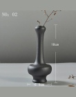 Nowoczesny ceramiczny wazon kreatywny czarny blat wazony na thydroponic pojemniki doniczka wyroby do dekoracji domu dekoracje śl