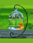 Kreatywny przezroczysty szklana wisząca wazony akwarium zbiorniki na ryby ręcznie robione dekoracje wiszące miska do domu stół D