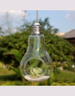 2018 nowy szklana lampa kształt lampy kwiat roślina wodna wiszący wazon hydroponicznych pojemnik Pot Home Office Wedding Decor D
