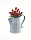 CC kreatywny Vintage galwanizowane metalowe żelaza kwiat ogród Shabby wazon doniczka sadzarka Decor pulpit kwiaty wazon do wystr