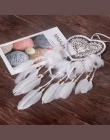 Ręcznie robione koronki Dream Catcher Feather koralik wiszące Ornament dekoracyjny prezent kolorowe Craft Dreamcatcher wiatr kur