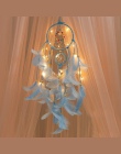 2 metrów oświetlenie Dream catcher wiszące DIY 20 LED lampa z piór rzemiosło wiatr kuranty dziewczyna sypialnia romantyczny wisz