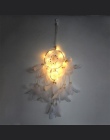 Dream Catcher oświetlenie LED z piór Dreamcatcher dziewczyna pokój dzwon sypialnia romantyczny wiszące dekoracji