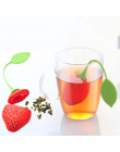Drop Shipping 7 kolor słodki liść silikonowy zaparzacz do herbaty wielokrotnego użytku filtr Drop Tray nowość zaparzaczka do her