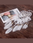 Ręcznie robione koronki Dream Catcher Feather koralik wiszące ciąg Dreamcatcher pokój Ornament dekoracyjny prezent w stylu Vinta
