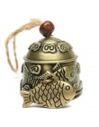 1 pc smok/ryby Feng Shui dzwon błogosławieństwo szczęście fortuna wiszące wiatr gongu