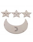 Nordic styl gwiazda i chmura kształt drewniane koraliki wiszące ozdoby ścienne do fotografii Tassel wisiorek dekoracja pokoju dz