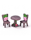 1 zestaw miłośników kochanków para krzesło figurki miniatury bajki ogród Gnome mech prezent na Walentynki żywica rzemiosło dekor